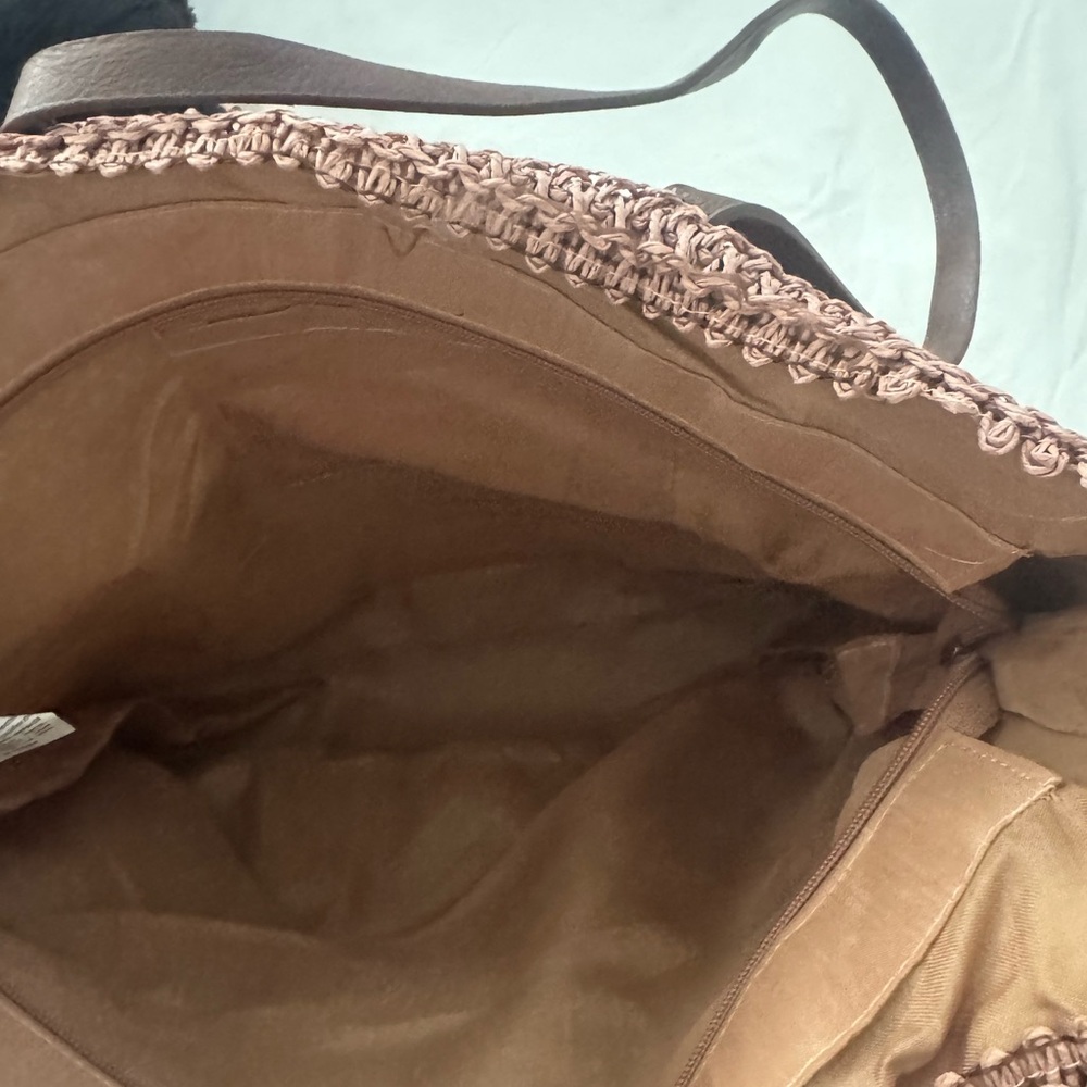 Brown Woven Women's Bag
